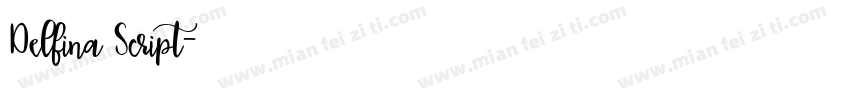 Delfina Script字体转换